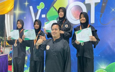 Siswa MTsN 5 Padang Pariaman Raih Medali Emas dan Perak pada Lomba Pencak Silat Tingkat Kabupaten Padang Pariaman.